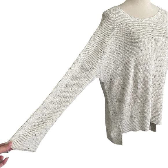 Eileen Fisher Organic Cotton Blend Neutral Lightweight Knit Sweater Women Sz XL - Picture 6 of 8